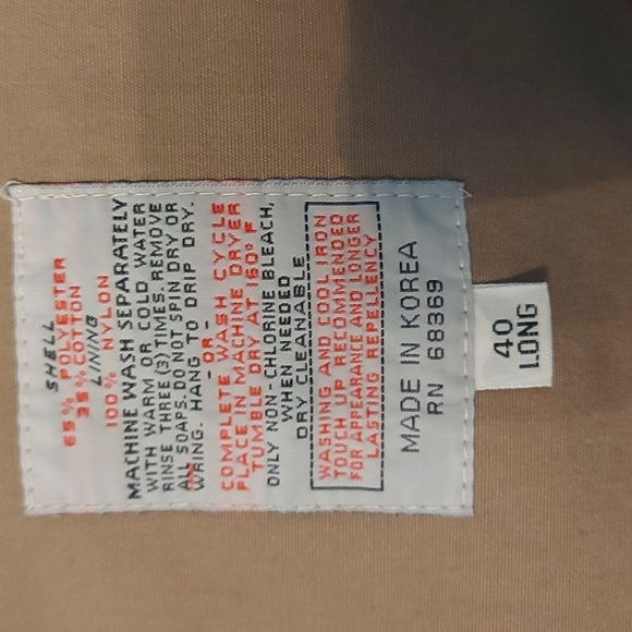 Trench coat Tan,London Fog, size L - Picture 8 of 10